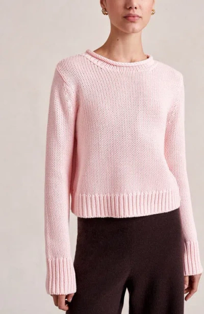 La Ligne Solid Mini Marina Sweater In Pink