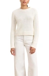 La Ligne Solid Mini Marina Sweater In White