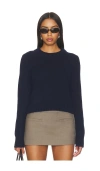La Ligne Solid Mini Martin Sweater In Blue