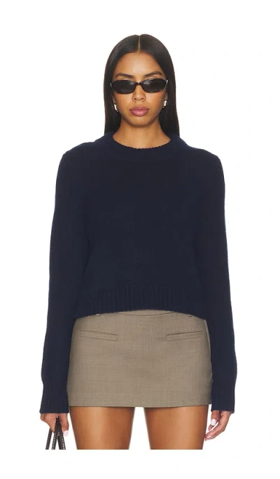 La Ligne Solid Mini Martin Sweater In Blue