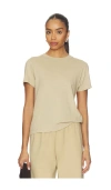 La Ligne Solid Molly Tee In Brown