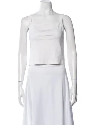 Pre-owned La Ligne Square Neckline Sleeveless Top In Neutral