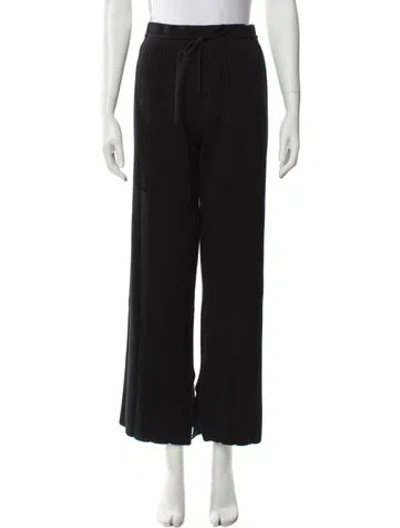 Pre-owned La Ligne Straight Leg Pants In Black