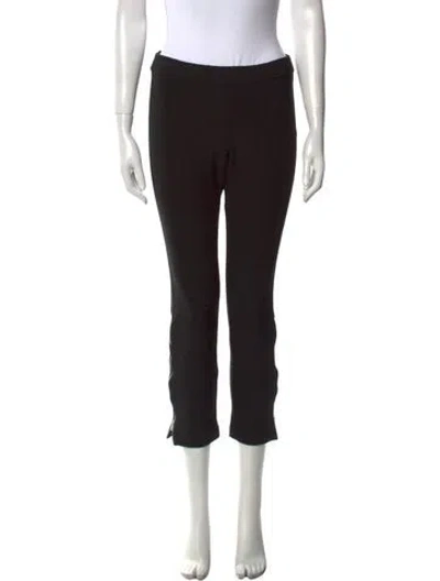 Pre-owned La Ligne Straight Leg Pants In Black
