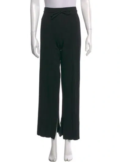 Pre-owned La Ligne Straight Leg Pants In Black