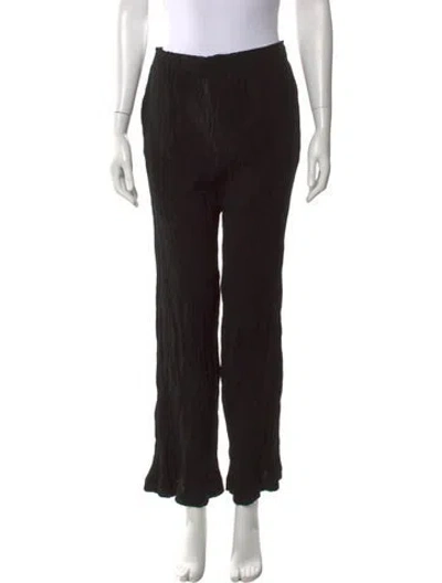 Pre-owned La Ligne Straight Leg Pants In Black