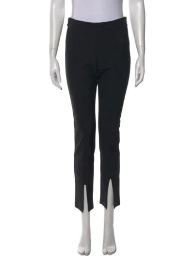 Pre-owned La Ligne Straight Leg Pants In Black