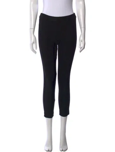 Pre-owned La Ligne Straight Leg Pants In Black