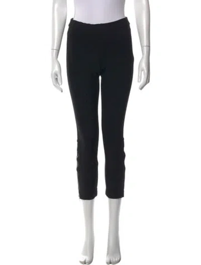 Pre-owned La Ligne Straight Leg Pants In Black