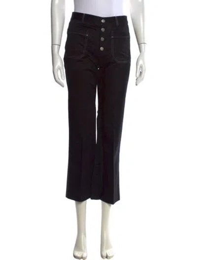 Pre-owned La Ligne Straight Leg Pants In Black