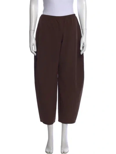 Pre-owned La Ligne Straight Leg Pants In Brown