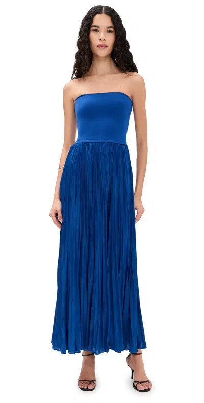 La Ligne Strapless Dress Cobalt In Blue