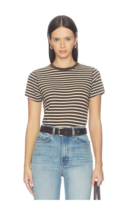 La Ligne Stripe Molly Tee In Blue