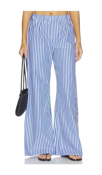 La Ligne Striped Cotton Pants In Multi