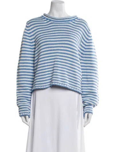 Pre-owned La Ligne Striped Bateau Neckline Sweater In Multi