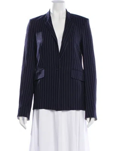 Pre-owned La Ligne Striped Blazer In Gray