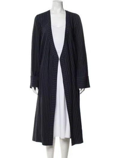 Pre-owned La Ligne Striped Coat In Blue