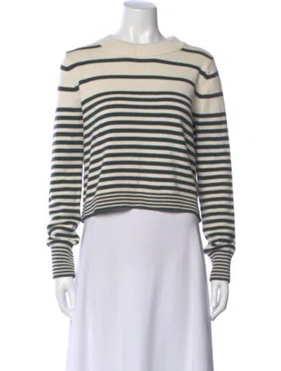 Pre-owned La Ligne Striped Crew Neck Sweater In Blue