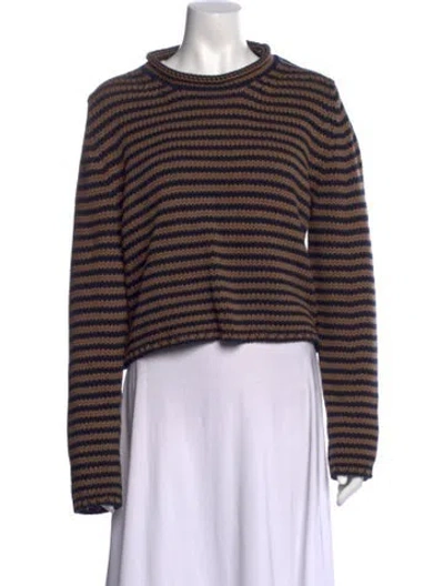 Pre-owned La Ligne Striped Crew Neck Sweater In Multi