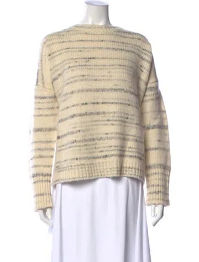 Pre-owned La Ligne Striped Crew Neck Sweater In Neutral