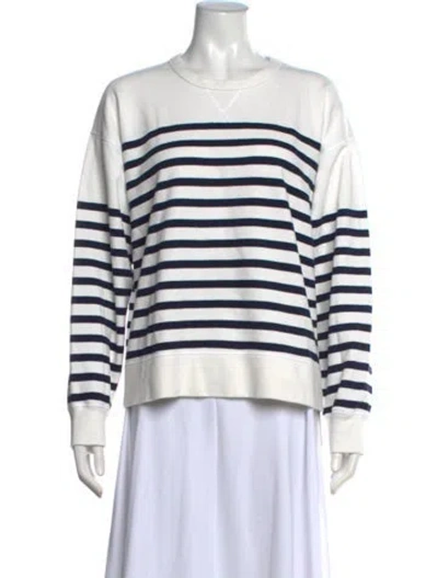 Pre-owned La Ligne Striped Crew Neck Sweater In Neutrals