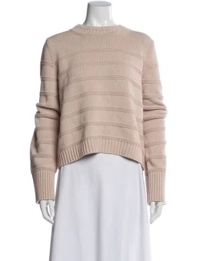 Pre-owned La Ligne Striped Crew Neck Sweater In Pink