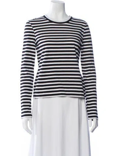 Pre-owned La Ligne Striped Crew Neck T-shirt In Multi