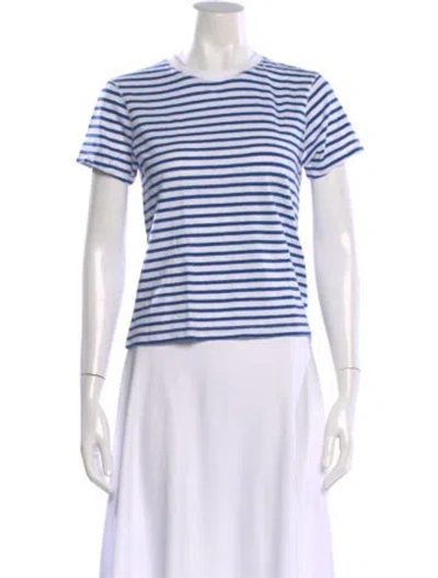 Pre-owned La Ligne Striped Crew Neck T-shirt In Multi