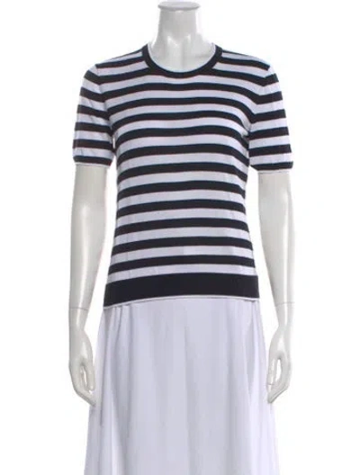 Pre-owned La Ligne Striped Crew Neck T-shirt In Multi