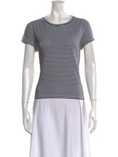 Pre-owned La Ligne Striped Crew Neck T-shirt In Multi