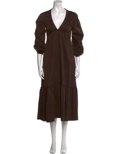 Pre-owned La Ligne Striped Long Dress In Multi