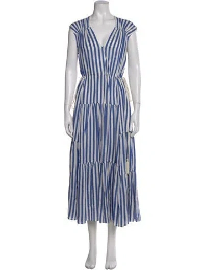 Pre-owned La Ligne Striped Long Dress In Multi