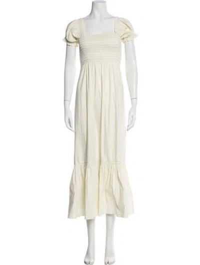 Pre-owned La Ligne Striped Long Dress In Yellow