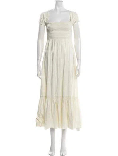Pre-owned La Ligne Striped Long Dress In Yellow