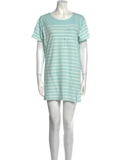 Pre-owned La Ligne Striped Mini Dress In Blue