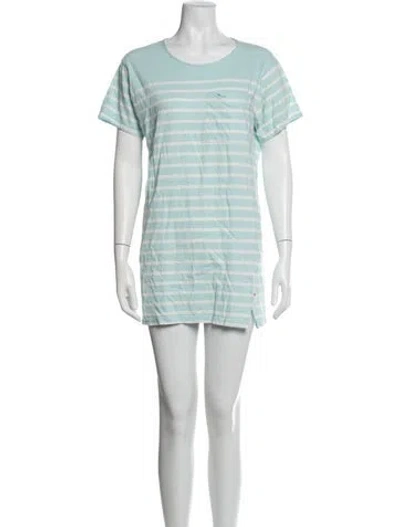 Pre-owned La Ligne Striped Mini Dress In Blue
