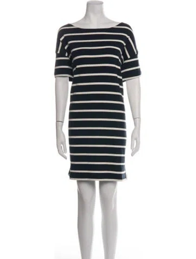 Pre-owned La Ligne Striped Mini Dress In Multicolor