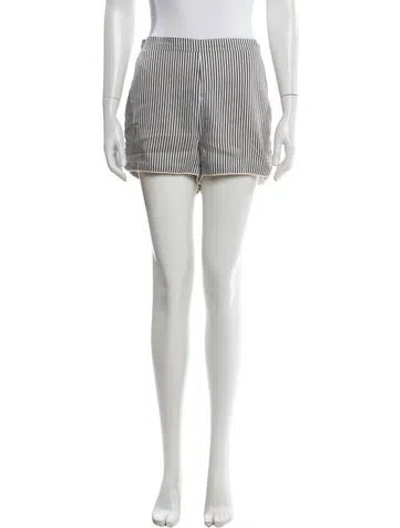 Pre-owned La Ligne Striped Mini Shorts In Neutral