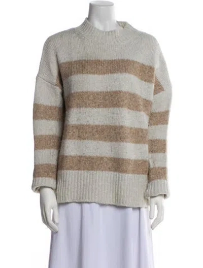 Pre-owned La Ligne Striped Mock Neck Sweater In Multi
