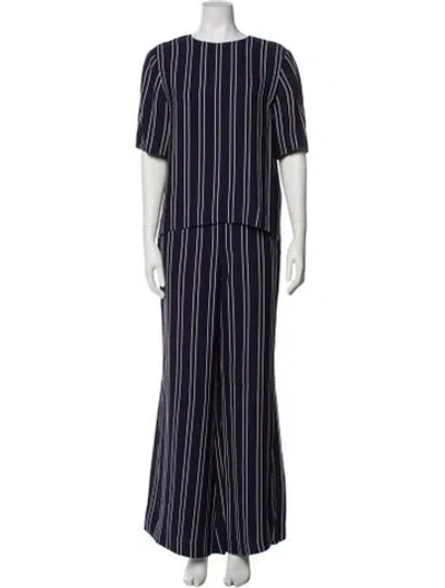 Pre-owned La Ligne Striped Pant Set In Blue