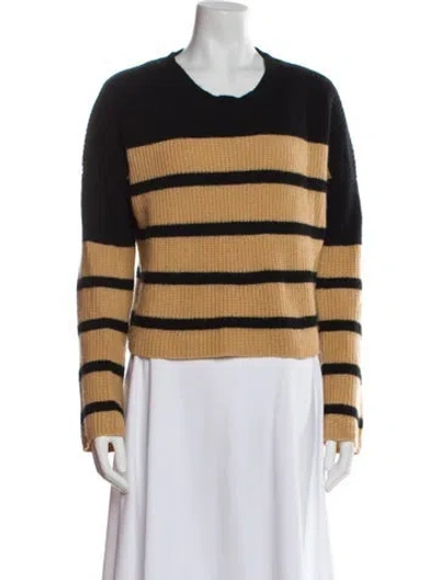 Pre-owned La Ligne Striped Scoop Neck Sweater In Multi