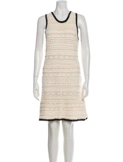 Pre-owned La Ligne Striped Scoop Neck Sweater W/ Tags In Neutral