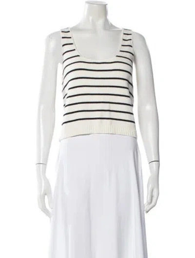 Pre-owned La Ligne Striped Scoop Neck Top