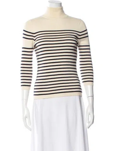 Pre-owned La Ligne Striped Turtleneck Sweater In Multi
