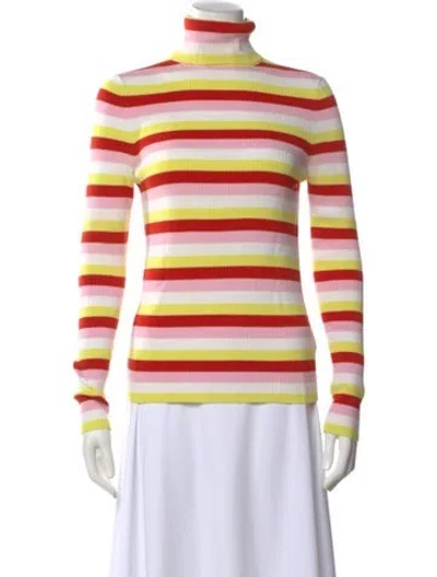 Pre-owned La Ligne Striped Turtleneck Sweater In Multi