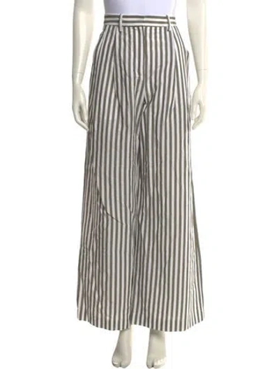 Pre-owned La Ligne Striped Wide Leg Pants W/ Tags In Multi