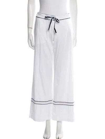 Pre-owned La Ligne Striped Wide Leg Pants W/ Tags In White