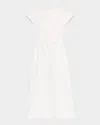 La Ligne T-shirt Dress With Shirring In White