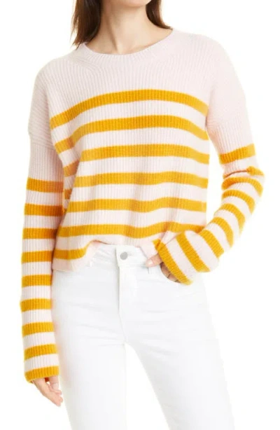 La Ligne Toujours Stripe Cashmere Sweater In Neutral