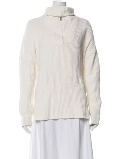 Pre-owned La Ligne Turtleneck Sweater In Neutral